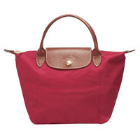 LONGCHAMP 經典LE PLIAGE 系列短提把尼龍水餃包(小-粉紅色)