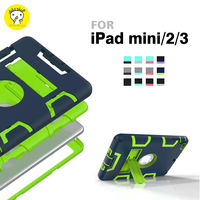 【dido shop】iPad mini /mini 2 /mini 3 簡易三防保護殼 附支架 防塵 防摔 防震 平板保護殼 (WS008)