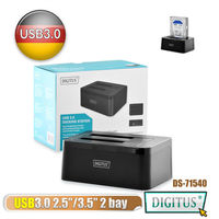 曜兆DIGITUS USB3.0超高速SATA6G雙槽硬碟拷貝機(最高速480M/sec)