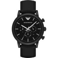 Emporio Armani Classic 都會計時石英腕錶-黑/46mm AR1970