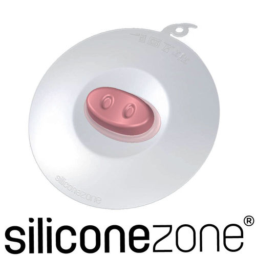 【Siliconezone】施理康耐熱矽膠小豬茶包掛式防塵杯蓋