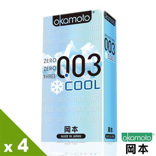 【岡本OK】 COOL 冰炫極薄保險套(6入X4盒)