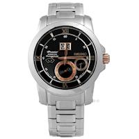 SEIKO 精工 Kinetic 萬年曆大視窗男錶-41mm(SNP136J1)