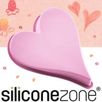 【Siliconezone】施理康耐熱愛心造型大蛋糕模-粉色