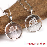 石頭記 白水晶12星座項鍊-秋漾曜眼