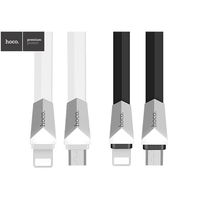 【hoco】X4 一拖二鋅合金菱形充電數據線(Lightning/MicroUSB)