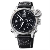 ORIS BC4 Flight Timer 飛行機械腕錶-黑x銀/42.7mm 0169076154164-0752258FC
