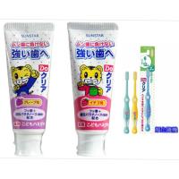 【日本SUNSTAR】巧虎兒童牙膏-葡萄*3+草莓*3(70gX6入)+牙刷(6~12歲)*6