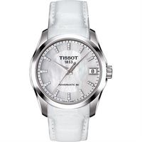 TISSOT 天梭 建構師 Powermatic 80 真鑽機械女錶-珍珠貝/32mm T0352071611600