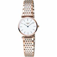 LONGINES La Grande 嘉嵐系列石英女錶-白x雙色版/24mm L42091927