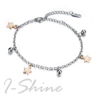 【I-Shine】星星之情-西德鋼-可愛鈴鐺星星手腳鍊兩用(現貨)