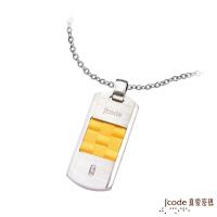 J’code真愛密碼 魔幻城市黃金/純銀墜子 送項鍊