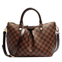 LOUIS VUITTON N41545 經典Damier棋盤格Siena PM手提/斜背水餃包 (咖啡-小)