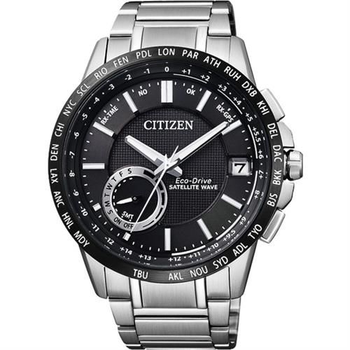 CITIZEN GPS光動能衛星對時萬年曆錶-黑/44.5mm CC3007-55E