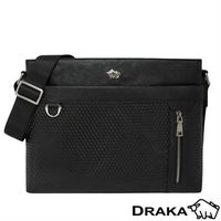 DRAKA達卡 - 鑽石壓紋鑰匙圈牛皮男包44DK8780992
