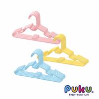 任-PUKU藍色企鵝 彩虹糖衣架6入(水色)