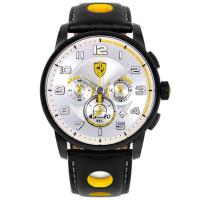 Scuderia Ferrari法拉利 F107 Heritage 法拉利儀表板設計元素三眼計時腕錶/44mm/FA0830056