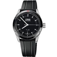 Oris Artix GT Day- Date 單向轉圈機械腕錶-黑x橡膠錶帶/42mm 0173576624434-0742120FC