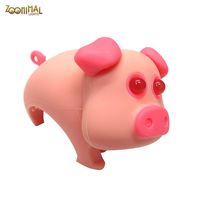 【ZOONIMAL 】 可愛動物LED單車用前燈 粉紅豬