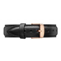 DW Daniel Wellington 黑色皮革錶帶/18mm(0708DW)