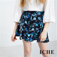 【ICHE 衣哲】幾何寶石傘狀短裙