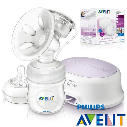 PHILIPS AVENT輕乳感PP標準型單邊電動吸乳器+日用拋棄式乳墊30入