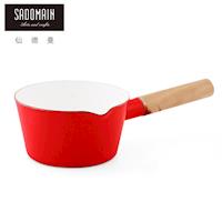 【仙德曼 SADOMAIN】琺瑯單柄牛奶鍋-紅色