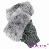 【Decoy】棋盤編織*百搭露指手套/三色可選