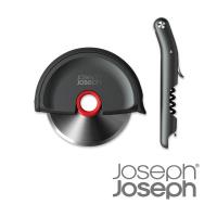《Joseph Joseph英國創意餐廚》歡樂工具2件禮盒組(Pizza滾刀x1+多功能開酒器x1)