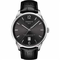 TISSOT 杜魯爾系列機械動力80腕錶-槍灰x黑/42mm T0994071644700