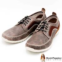 Hush Puppies 復古簡約直套式懶人鞋 男款-灰(另有黑)