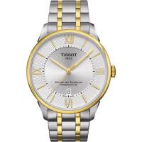 TISSOT 杜魯爾系列機械動力80腕錶-銀x雙色版/42mm T0994072203800