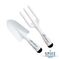 【日本 SPICE 】典雅風 白色 園藝鏟土工具組 / 種花