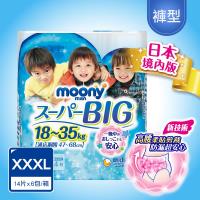 滿意寶寶尿布 日本頂級超薄褲型男XXXL(14片x6包)