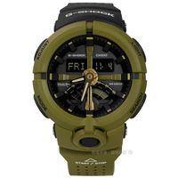 G-SHOCK CASIO / GA-500P-3A / 卡西歐多層次前衛城市世界雙色橡膠手錶 橄欖綠色 48mm