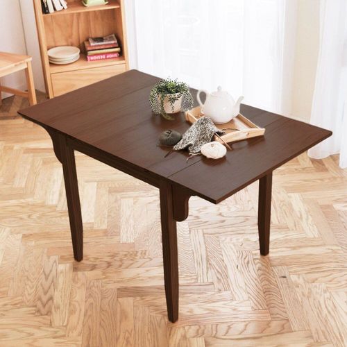 CiS自然行實木家具-雙邊實木延伸桌74~122cm(焦糖色)