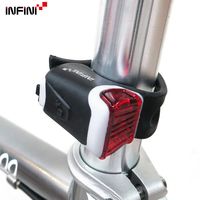 【INFINI】ORCA I-204R 紅光LED鯨魚燈3模式警示後燈-黑