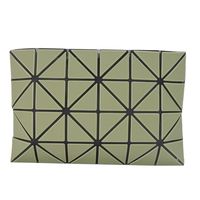 ISSEY MIYAKE 三宅一生 BAOBAO 霧彩霜透光4x6手拿化妝包(軍綠)