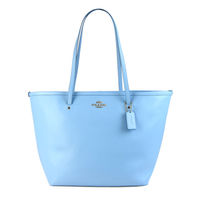 COACH 浮雕馬車LOGO防刮皮革托特包(3色選)