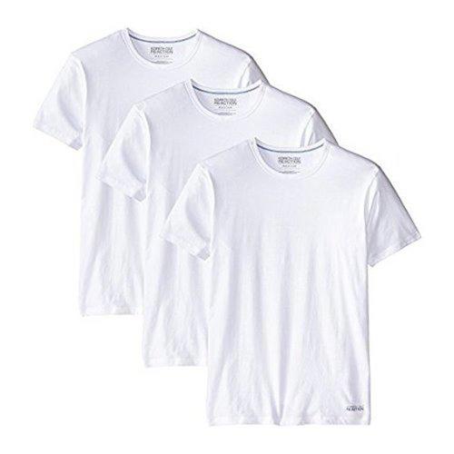 【Kenneth Cole】2017男舒適白色圓領短袖內衣3件組(預購)