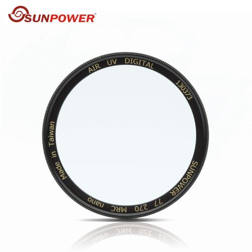 SUNPOWER AIR UV 77mm 超薄銅框 鈦元素 鏡片 濾鏡 保護鏡(77,湧蓮公司貨)