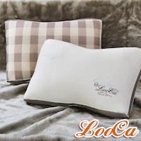 LooCa升級版-蠶絲乳膠負離子健康獨立筒枕(2入)-11月活動