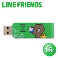 Apacer宇瞻 AH334 Kitty X Line派對聯名碟 16GB 熊大綠(AH334G)