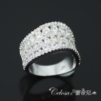 【Celosa珠寶】浪漫晶鑽戒指