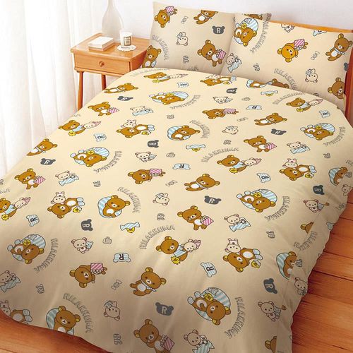 享夢城堡 拉拉熊雙人床包涼被組(輕鬆過生活系列)