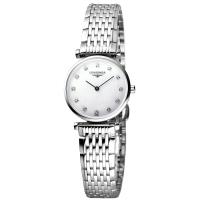 LONGINES 嘉嵐系列限量真鑽女錶-銀/23mm L42094876
