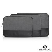 Gearmax 15吋 Macbook 新版人字紋配皮筆電保護套 避震袋 (DH166)