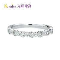 【光彩珠寶】婚戒 日本鉑金結婚戒指 女戒 克拉戀曲