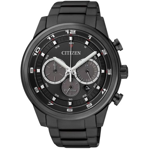 CITIZEN Eco-Drive 英倫時尚時計IP黑男錶(CA4035-57E)