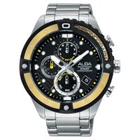 ALBA ACTIVE 活力運動時尚計時腕錶-黑/46mm VD57-X071Y(AM3324X1)